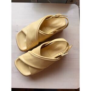 PALOMA BARCELÓ Women's Lea Slingback Platform Wedge Sandals size 38 /US 8